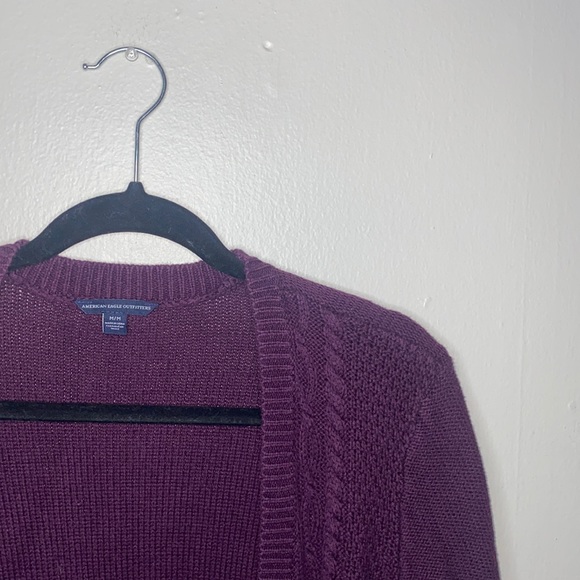 American Eagle Outfitters Sweaters - 🐚American Eagle Plum colored button up sweater!